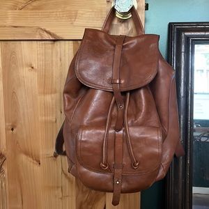 MADEWELL The Transport Rucksack in English Saddle Leather